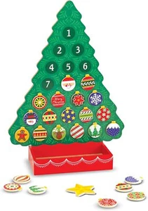 Melissa & Doug Countdown to Christmas Adventskalender aus Holz - Magnetbaum, 25 - Bild 1 von 8