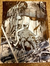 Juan Gedeon Original Art Sketch Magneto Sentinel 9 x 12" X-Men Spider-Man Marvel