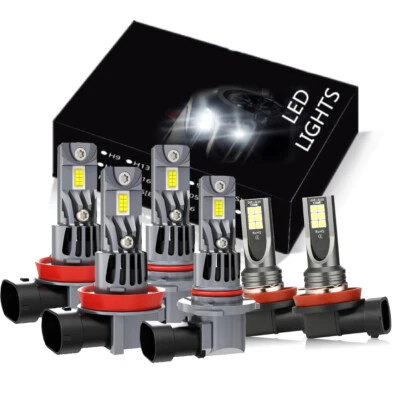 For Saab 9-7x 2005-2008 2009 LED Headlight Hi/Lo + Fog Light Bulbs Combo 6x - Image 1 of 4