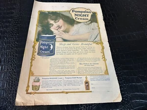 ANUNCIO DE REVISTA DE COLECCIÓN #A037 - 1910 - CREMA DE NOCHE POMPEYA - MAQUILLAJE - Imagen 1 de 1