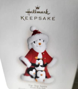 Hallmark Tip Top Santa South Pole Pals Santa Pinguin Weihnachtsschmuck - Bild 1 von 5