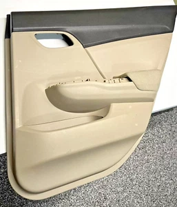 2012-2015 Honda Civic Passenger Side Right Rear Door Interior Panel Beige OEM - Picture 1 of 16
