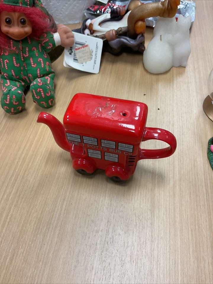 Tetera de autobús vintage hecha en Inglaterra Price Kensington Potteries London Foto 1 de 4
