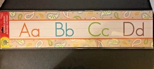 Teacher Resource: Manuscript Alphabet Bulletin Board Set Classy Paisley Theme - Bild 1 von 2