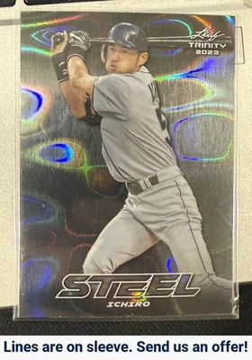 2023 Leaf Trinity #S-34 Ichiro Steel Lava Silver - Image 1 of 2