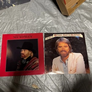MICHAEL MARTIN MURPHY THE BEST OF AND RIVER OF TIME LP RECORDS - Picture 1 of 2