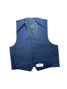 Lauren Ralph Lauren Herren XXL Blau Anzug Weste Wollmischung Verstellbarer Rückenträger Neu mit Etikett - Bild 1 von 5