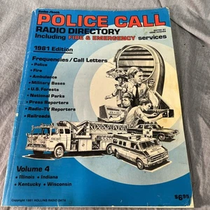 Vintage 1981 RadioShack Police Call Radio Directory - Volume 4 IL, IN,KY, WI - Picture 1 of 4