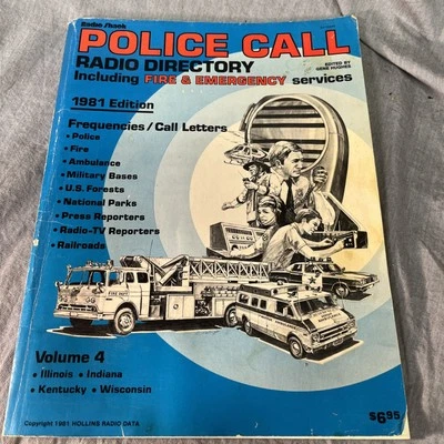 Vintage 1981 RadioShack Police Call Radio Directory - Volume 4 IL, IN,KY, WI - Image 1 of 4