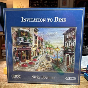 New Gibsons 1000 Piece Jigsaw Puzzle Invitation To Dine By Nicky Boehme - Picture 1 of 2
