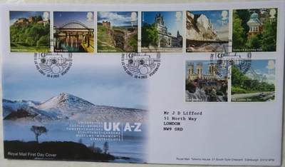 2012 SUPERB ROYAL MAIL FDC - UK A-Z STAMPS STIRLING TO LONDON ZOO - EDINBURGH - Image 1 of 2