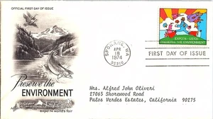 Preserve the Environment Expo '74 World's Fair April 18, 1974 Mail Cover FDC - Picture 1 of 1