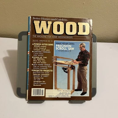 WOOD Magazine Aug 1986 DIY Scroll Saw Project - Image 1 of 4