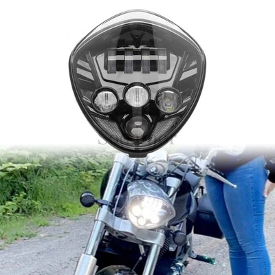 Front LED Headlight Headlamp Fit for Victory Cross Country 8-Ball 2014 2015 2016 - Изображение 1 из 4