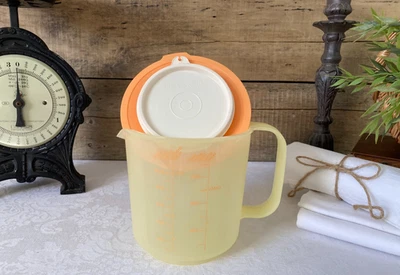 925⚜️ Ancien Pichet Tupperware Mesureur / Doseur Gradué 1 Kg Vintage - Photo 1/4