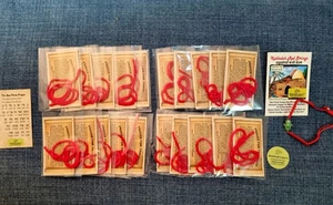 20 Штук Красная Нить На Запястье Амулет От Сглаза Каббала + Карточка С... - Picture 1 of 1