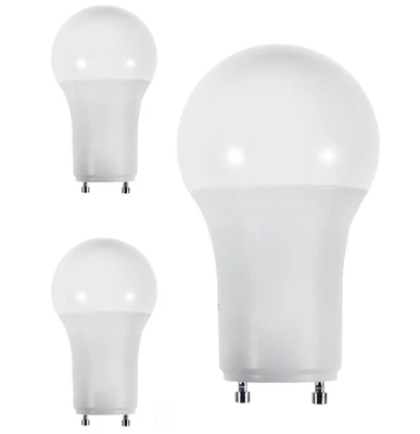 Diodesy A19 LED Light Bulb 9.5W 800LM GU24 6500K 120V CRI80 230° White 3Pk - Image 1 of 2