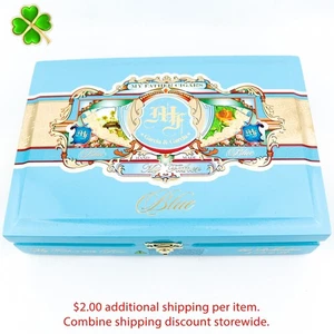 My Father Cigars Robusto Blue Empty Wood Cigar Box 8.75" x 6" x 2" - Picture 1 of 12
