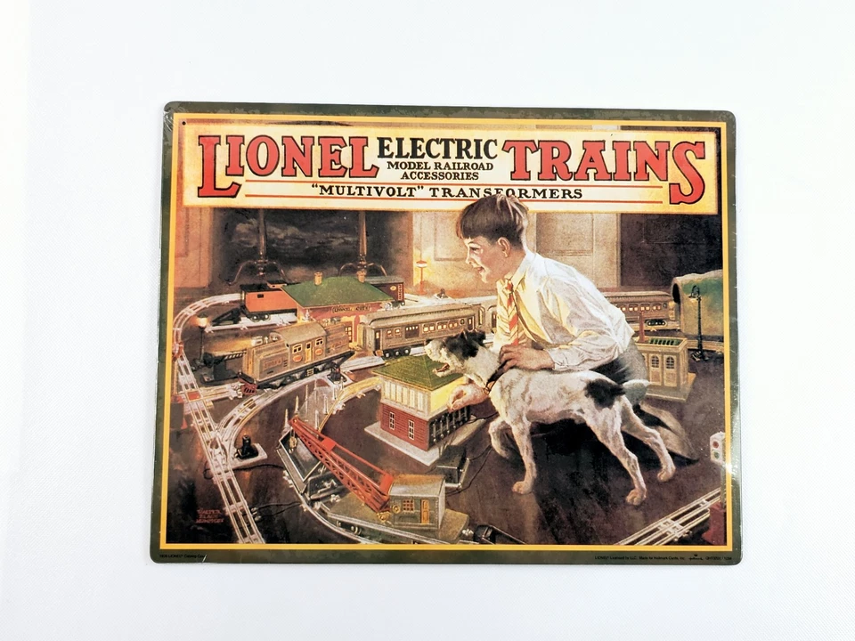 Lionel Electric Trains 1926 Catalog Cover Tin Sign Made by Hallmark in 1998