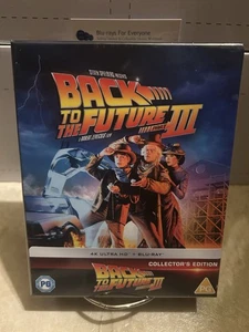 Back to the Future III 3 4K Full Slip SteelBook UHD Blu-ray (UK)[1990] ShpNxtDay - Picture 1 of 9