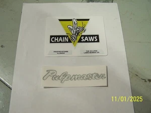 Vintage Eclipse  Chainsaw Wasp Pulpmaster 4  Piece Decal Set - Picture 1 of 1