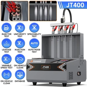 Limpiador inyector de combustible modo automático FOXWELL JT400 ultrasónico GDI EFI 4 cilindros - Imagen 1 de 11