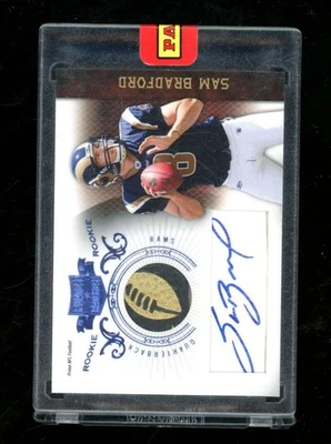 2010 Panini Plates & Patches Sam Bradford Rookie Football Patch Auto /4 ZK9320 - Image 1 of 2