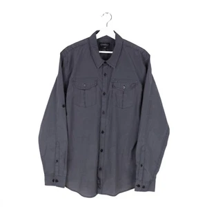 O’neill Shirt Mens XLARGE Grey Fine Striped Button Up Long Sleeve Surf - Picture 1 of 14