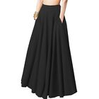 Skirts Pleated Trendy With Pocket A-Line Skirt Casual Clothing Elastic