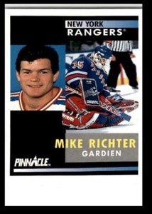 1991-92 Pinnacle Mike Richter New York Rangers #164