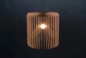 Ceiling fixture wooden fixture wood pendant shade wooden ceiling light wood - Picture 1 of 10