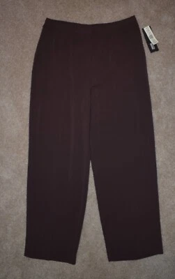 New Womens Norton McNaughton 14P Dress Pants Brown Straight Leg  - Image 1 of 2