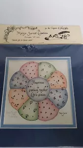 Americana Quilt Folk Art 1990 Calligraphy Pattern signed & number #79/1000 New - Picture 1 of 5