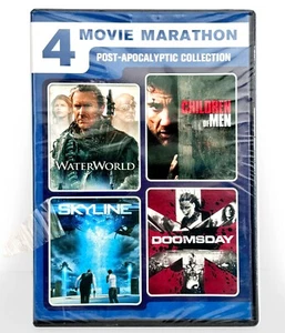 Waterworld /Children of Men/ Doomsday/ Skyline (2-Disc DVD, 1995-2010) New ! - Picture 1 of 3