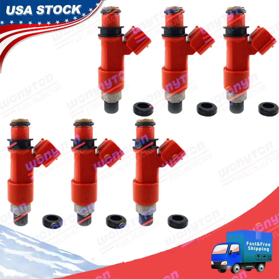 Inyectores de combustible Dens* nuevos actualizados 6 piezas para Subaru Legacy Outback Tribeca 08-2014 Foto 1 de 4