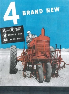 4 Brand New Farmalls!  A B H M IH McCormick Row Crop Tractor Color Brochure - Picture 1 of 11