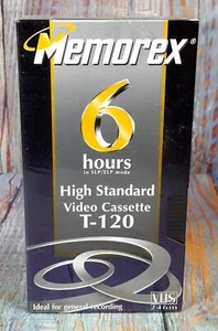 Memorex 6 Hours High Standard Video Cassette T-120 BRAND NEW - Picture 1 of 6