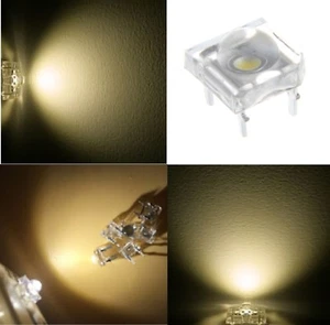 50 diodi led PIRANHA SUPERFLUX 5 mm bianco caldo resistenze NON INCLUSE - Foto 1 di 1