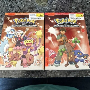 Pokemon DP Battle Dimension Box Set 2 & 3 DVD - Picture 1 of 15