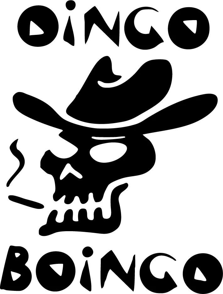 Oingo Boingo Logo VINYL DECAL grunge rock, power ballads, guitar