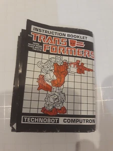 Transformers G1 Vintage Computron GIftset Technobots Instruction Booklet Manual - Picture 1 of 1