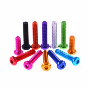 Socket Cap Screws Allen Key Bolts M5 Aluminum Alloy Pan / Button Head Anodizing - Picture 1 of 5