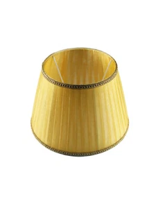 LAMPENSCHIRM PLISSEE D.25 AUS ORGANZA BERNSTEIN FÜR LICHTER UND LAMPEN - Bild 1 von 1