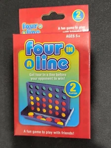 Connect 4 mini Travel four in a line board game box ~11cm tall - Picture 1 of 4