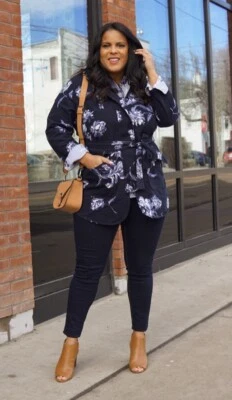 Blazer HM Cord Floral Bordado 4 Foto 1 de 4