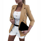 Formal Blazer Turn-down Collar Temperament Double Breasted Women Simple Suit