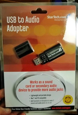 Adaptador de audio StarTech USB 2.0 parte sin ICUSBAUDIO - Añadir más puertos de audio - NUEVO Foto 1 de 2