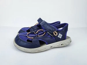 Columbia Toddler Girl/Boy Techsun Wave, Nocturnal/Purple Lotus,  Big Kids Size 1 - Picture 1 of 11