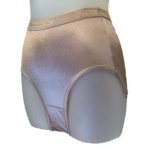 Breezies Set of 2 Nylon Lycra Full Cut Panties UltimAir A04366 TAUPE/BLACK Sz 6 - Picture 1 of 3