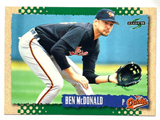 BEN MCDONALD Baltimore Orioles, Brewers 1995  Score Baseball Card #273
